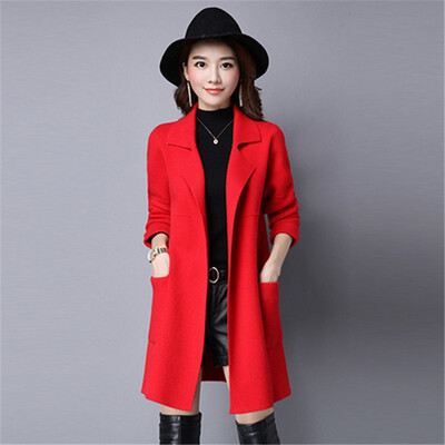 The 2018 autumn dress new womens knitted cardigan womens long style overcoat show thin spring&autumn big sweater coat
The 2018 autumn dress new womens knitted cardigan womens long style overcoat show thin spring&autumn big sweater coat