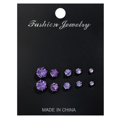 5 PairsLot Simple Cubic Alloy Earrings Men Women 6 Claws Round Zircon Ear Nail Ladies Fashion Charm Ear Stud Wedding Jewelry
5 PairsLot Simple Cubic Alloy Earrings Men Women 6 Claws Round Zircon Ear Nail Ladies Fashion Charm Ear Stud Wedding Jewelry