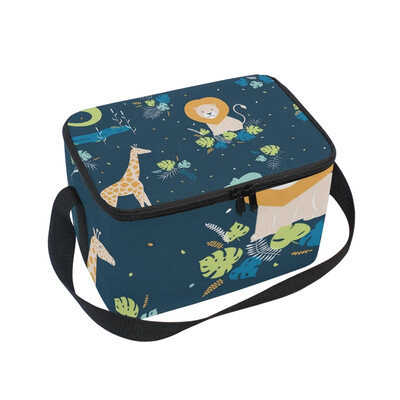 ALAZA Tropical Animals Lunch Box Insulated Lunch Bag Large Cooler Tote Bagfor Men Women
ALAZA Tropical Animals Lunch Box Insulated Lunch Bag Large Cooler Tote Bagfor Men Women