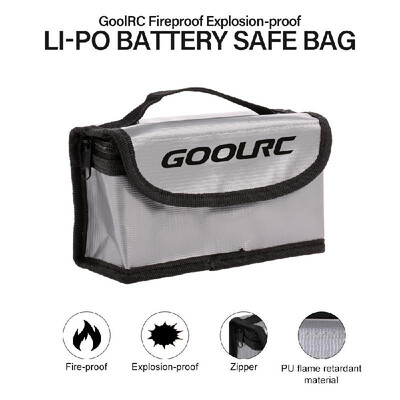 GoolRC Battery Safe Bag Lipo Battery Storage Bag Pouch Sack Fireproof Explosion-proof for RC Drone Car Helicopter
GoolRC Battery Safe Bag Lipo Battery Storage Bag Pouch Sack Fireproof Explosion-proof for RC Drone Car Helicopter