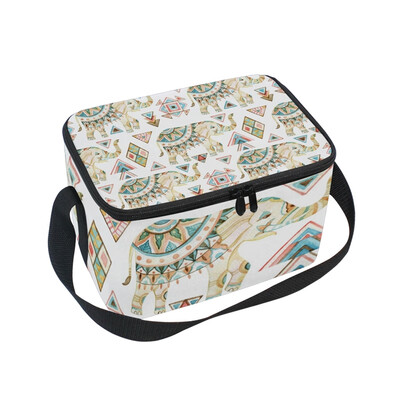 ALAZA Insulated Lunch Box Indian Elephant Pattern Lunch Bag for Men Women Portable Tote Bag Cooler Bag
ALAZA Insulated Lunch Box Indian Elephant Pattern Lunch Bag for Men Women Portable Tote Bag Cooler Bag