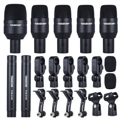 TAKSTAR DMS-D7 Professional Musical Instruments Drum Set Wired Microphone Mic Kit with Standard Mounting Accessories Aluminum Carr
TAKSTAR DMS-D7 Professional Musical Instruments Drum Set Wired Microphone Mic Kit with Standard Mounting Accessories Aluminum Carr