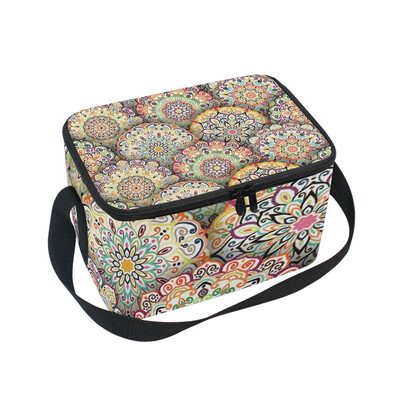 ALAZA Insulated Lunch Box Mandala Pattern With Shadows Lunch Bag for Men Women Portable Tote Bag Cooler Bag
ALAZA Insulated Lunch Box Mandala Pattern With Shadows Lunch Bag for Men Women Portable Tote Bag Cooler Bag