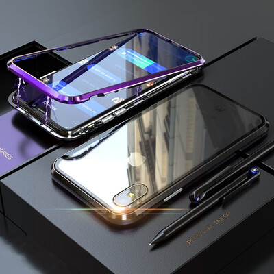 For iPhone Max Shockproof Phone Case BOBYT Magnetic Adsorption Metal Bumper Tempered Glass Back Cover Case For iPhone XR
For iPhone Max Shockproof Phone Case BOBYT Magnetic Adsorption Metal Bumper Tempered Glass Back Cover Case For iPhone XR