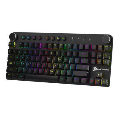 MK11 Mechanical Gaming Keyboard Wired USB&Wireless BT 30 RGB Backlight Switchable 87 keys Gaming Keyboard for Computer Ga
MK11 Mechanical Gaming Keyboard Wired USB&Wireless BT 30 RGB Backlight Switchable 87 keys Gaming Keyboard for Computer Ga