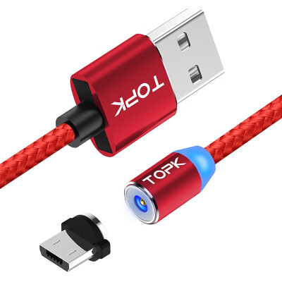 TOPK R-Line2 1M33ft LED Magnetic Micro USB Cable Premium Nylon Braided Magnet Microusb Charger Cable for Micro USB Port
TOPK R-Line2 1M33ft LED Magnetic Micro USB Cable Premium Nylon Braided Magnet Microusb Charger Cable for Micro USB Port