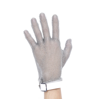 Plastic Belt Stainless Steel Mesh Glove Cut Resistant Chain Mail Protective Anti-Cutting Glove for Kitchen Butcher Working Safety
Plastic Belt Stainless Steel Mesh Glove Cut Resistant Chain Mail Protective Anti-Cutting Glove for Kitchen Butcher Working Safety