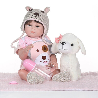 Reborn Baby Girl Doll 19 inch Soft Full Silicone Vinyl Body Lifelike Toddler Doll Play House Bath Toy Gift With Cloths Dog Toys fo
Reborn Baby Girl Doll 19 inch Soft Full Silicone Vinyl Body Lifelike Toddler Doll Play House Bath Toy Gift With Cloths Dog Toys fo