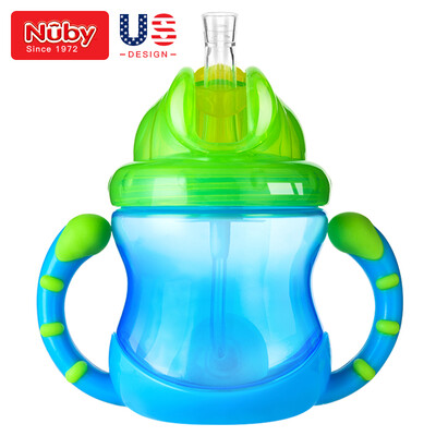 Nuby Childrens Sippy Cup Learning Cup Newborn Baby Cup Baby Training Leakproof Cup 240ml Blue American Brand
Nuby Childrens Sippy Cup Learning Cup Newborn Baby Cup Baby Training Leakproof Cup 240ml Blue American Brand