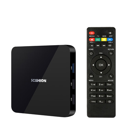 SCISHION AI TWO Smart Android 90 TV Box RK3328 Quad-core UHD 4K VP9 H265 4GB32GB 24G Wi-Fi BT40 HD Media Player LED Display
SCISHION AI TWO Smart Android 90 TV Box RK3328 Quad-core UHD 4K VP9 H265 4GB32GB 24G Wi-Fi BT40 HD Media Player LED Display