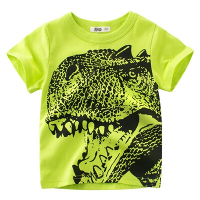 Boy Short Sleeve Cotton T-Shirt Round Neck Tops Summer Kids Clothes Dinosaur T-Rex Shirt Tee White 140
Boy Short Sleeve Cotton T-Shirt Round Neck Tops Summer Kids Clothes Dinosaur T-Rex Shirt Tee White 140