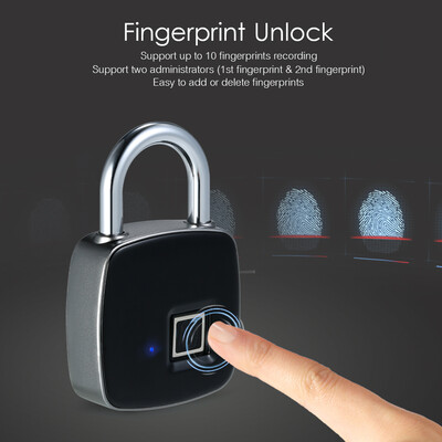 USB Rechargeable Smart Keyless Fingerprint Lock IP65 Waterproof Anti-Theft Security Padlock Door Luggage Case Lock
USB Rechargeable Smart Keyless Fingerprint Lock IP65 Waterproof Anti-Theft Security Padlock Door Luggage Case Lock