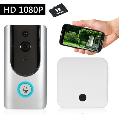 HD 1080P WiFi Smart Wireless Security Doorbell with 32G TF Card Smart Visual Intercom Recording Video Door Phone Night Vision Mobi
HD 1080P WiFi Smart Wireless Security Doorbell with 32G TF Card Smart Visual Intercom Recording Video Door Phone Night Vision Mobi
