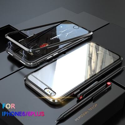 For iPhone 6 6S 6 6S Plus Case Magnetic Adsorption Metal Bumper 9H Tempered Glass Back Cover Slim Hard Shockproof Phone Case
For iPhone 6 6S 6 6S Plus Case Magnetic Adsorption Metal Bumper 9H Tempered Glass Back Cover Slim Hard Shockproof Phone Case