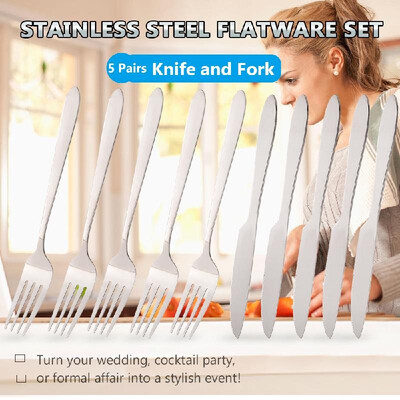 2 Pairs Stainless Steel Flatware Silverware Set Knife&Fork Home Kitchen Hotel Restaurant Tableware Cutlery Set
2 Pairs Stainless Steel Flatware Silverware Set Knife&Fork Home Kitchen Hotel Restaurant Tableware Cutlery Set