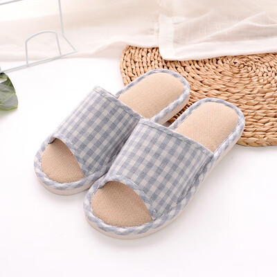 Yule couple home indoor light&simple wooden floor linen slippers mens YT2529 blue 4445
Yule couple home indoor light&simple wooden floor linen slippers mens YT2529 blue 4445
