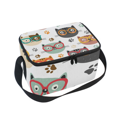 ALAZA Cute Faces Cats Lunch Box Insulated Lunch Bag Large Cooler Tote Bagfor Men Women
ALAZA Cute Faces Cats Lunch Box Insulated Lunch Bag Large Cooler Tote Bagfor Men Women