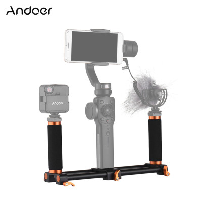 Andoer Dual Handheld Grip Bracket Kit Gimbal 14 Inch Screw Mounts Extended Handle for Zhiyun Feiyu Stabilizer
Andoer Dual Handheld Grip Bracket Kit Gimbal 14 Inch Screw Mounts Extended Handle for Zhiyun Feiyu Stabilizer