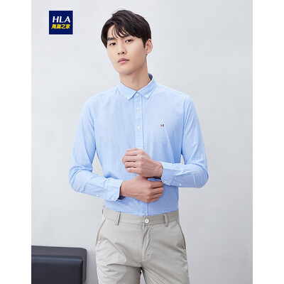 HLA Haishus Parent Sleeve Shirt Mens 2019 Summer New Net Color Cotton Washable Comfort Long Lining HNEAD2R063A Light Blue 63 180100A 42
HLA Haishus Parent Sleeve Shirt Mens 2019 Summer New Net Color Cotton Washable Comfort Long Lining HNEAD2R063A Light Blue 63 180100A 42