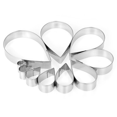 10pcs Austin Rose Cookie Cutters Stainless Steel Fondant Cutter Biscuit Cutters Sandwich Cutters Water Drop Cookie Cutter Set
10pcs Austin Rose Cookie Cutters Stainless Steel Fondant Cutter Biscuit Cutters Sandwich Cutters Water Drop Cookie Cutter Set