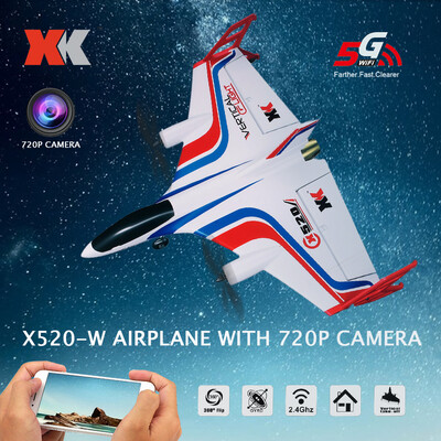XK X520-W EPP RC Airplane with Camera 720P 5G Wifi FPV 6CH 3D6G VTOL Vertical Takeoff Land Altitude Hold with Mode Switch Remote
XK X520-W EPP RC Airplane with Camera 720P 5G Wifi FPV 6CH 3D6G VTOL Vertical Takeoff Land Altitude Hold with Mode Switch Remote