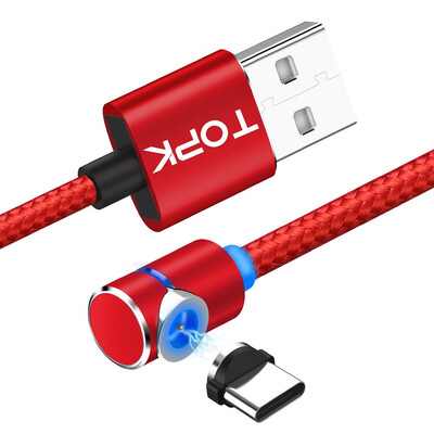 TOPK L-Line1 1m & 2m 90 Degree L Type Magnetic Cable USB Type C Nylon Braided LED Indicator Type-C Cable For USB C Devices
TOPK L-Line1 1m & 2m 90 Degree L Type Magnetic Cable USB Type C Nylon Braided LED Indicator Type-C Cable For USB C Devices