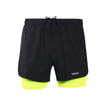 Arsuxeo Mens 2-in-1 Running Shorts Quick Drying Breathable Active Training Exercise Jogging Cycling Shorts with Longer Liner
Arsuxeo Mens 2-in-1 Running Shorts Quick Drying Breathable Active Training Exercise Jogging Cycling Shorts with Longer Liner