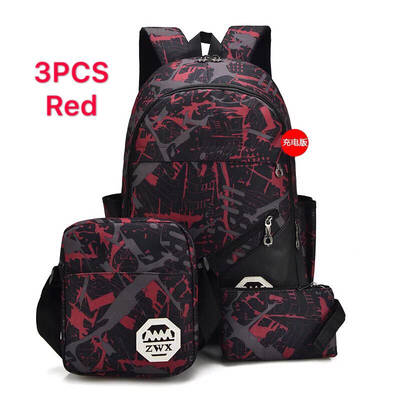 3PSC Casual Backpack External USB port Charge Laptop Crossbody Bag Shouder Bag School Backpack Large Capacity Outdoor Backpack
3PSC Casual Backpack External USB port Charge Laptop Crossbody Bag Shouder Bag School Backpack Large Capacity Outdoor Backpack