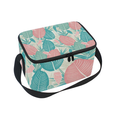 ALAZA Lunch Box Insulated Lunch Bag Large Cooler Tote Bag Pink Green Leaves for Men Women Girls Boys
ALAZA Lunch Box Insulated Lunch Bag Large Cooler Tote Bag Pink Green Leaves for Men Women Girls Boys