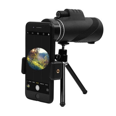 40X60 BAK4 Monocular Telescope Prism FMC Lens Mini Monocular Outdoor Hunting Camping Scopes With Phone adapter Clip Tripod
40X60 BAK4 Monocular Telescope Prism FMC Lens Mini Monocular Outdoor Hunting Camping Scopes With Phone adapter Clip Tripod