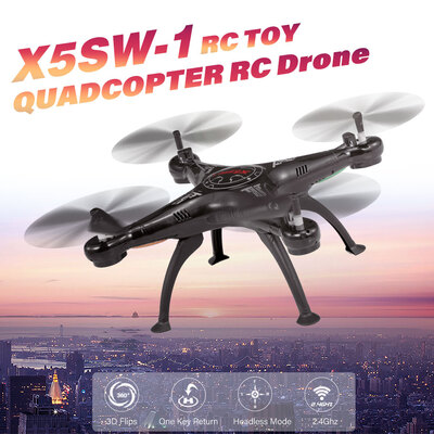 X5SW-1 24GHz 720P Camera One Key Return RC Drone Quadcopter RC Toy RTF for Kids Beginners
X5SW-1 24GHz 720P Camera One Key Return RC Drone Quadcopter RC Toy RTF for Kids Beginners