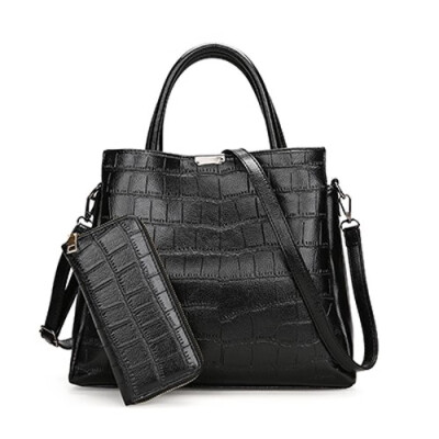 Women Crocodile Pattern Handbag 2019 New Fashion PU Leather Leisure Tote Shoulder Bags Two Set Purse&Handbags Sac A Main
Women Crocodile Pattern Handbag 2019 New Fashion PU Leather Leisure Tote Shoulder Bags Two Set Purse&Handbags Sac A Main