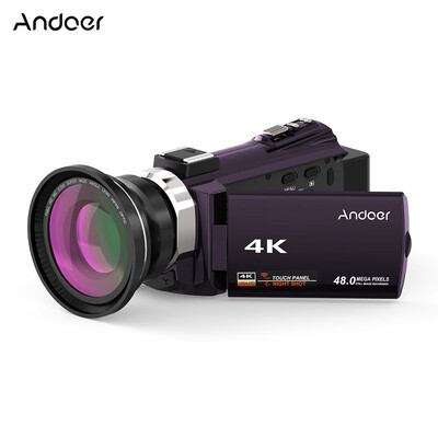 Andoer 4K 1080P 48MP WiFi Digital Video Camera Camcorder Recorder with 2pcs Rechargeable Batteries 039X Wide Angle Macro Lens N
Andoer 4K 1080P 48MP WiFi Digital Video Camera Camcorder Recorder with 2pcs Rechargeable Batteries 039X Wide Angle Macro Lens N