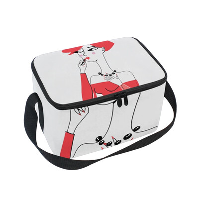 ALAZA Lunch Box Insulated Lunch Bag Large Cooler Beautiful Girl Portrait Paints Lips Tote Bag
ALAZA Lunch Box Insulated Lunch Bag Large Cooler Beautiful Girl Portrait Paints Lips Tote Bag