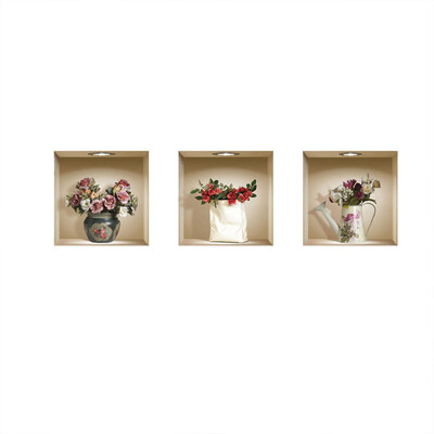 Set of 3 Magic 3D Vase Flowers Removable Wall Art Sticker Decals DIY for Living Room Bedroom Sofa Home Decor
Set of 3 Magic 3D Vase Flowers Removable Wall Art Sticker Decals DIY for Living Room Bedroom Sofa Home Decor