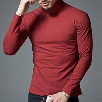 Mens Long-Sleeved Tops Slim Trendy Simple Shirts Warm High Collar Bottoming T-Shirts
Mens Long-Sleeved Tops Slim Trendy Simple Shirts Warm High Collar Bottoming T-Shirts