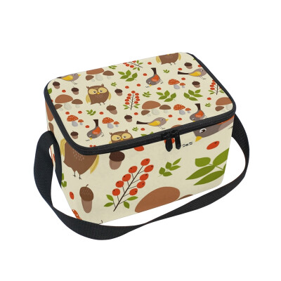 ALAZA Lunch Box Insulated Cute Owl And Bird Lunch Bag Large Cooler Tote Bagfor Men Women
ALAZA Lunch Box Insulated Cute Owl And Bird Lunch Bag Large Cooler Tote Bagfor Men Women