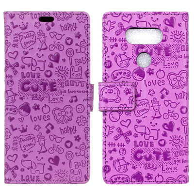 MOONCASE LG V40 ThinQ Little Witch Leather Case - Purple 
MOONCASE LG V40 ThinQ Little Witch Leather Case - Purple