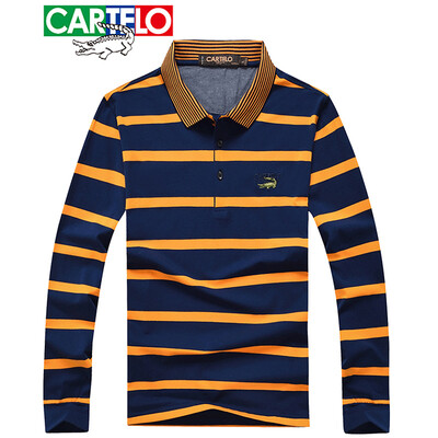Cartier crocodile CARTELO long-sleeved T-shirt male 2019 spring new business casual POLO shirt mens striped lapel t-shirt yellow
Cartier crocodile CARTELO long-sleeved T-shirt male 2019 spring new business casual POLO shirt mens striped lapel t-shirt yellow