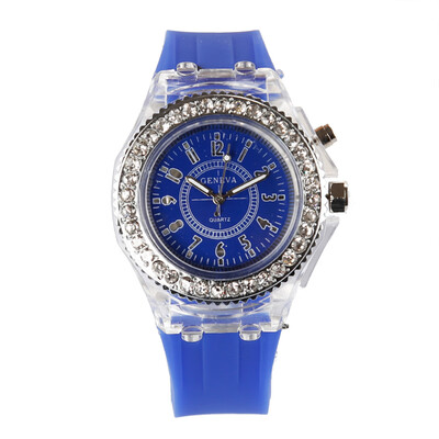GENEVA Fashion LED Backlight Quartz Women Watch Water-Proof Girl Student Watch Rubber Strap Ladies Casual Wristwatch
GENEVA Fashion LED Backlight Quartz Women Watch Water-Proof Girl Student Watch Rubber Strap Ladies Casual Wristwatch