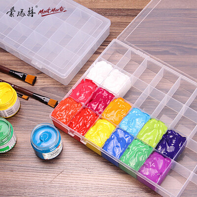 Montmartre Mont Marte 24 color palette large capacity paint box painting art tools palette moisturizing pigment grid TSH-003
Montmartre Mont Marte 24 color palette large capacity paint box painting art tools palette moisturizing pigment grid TSH-003