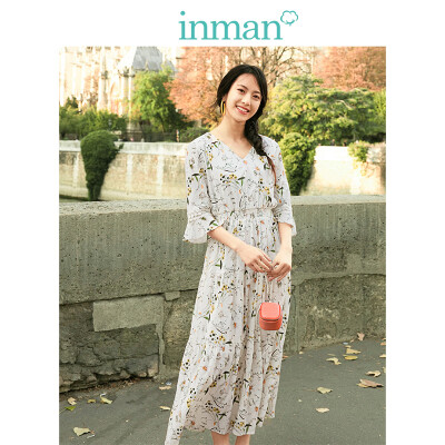 INMAN 2019 spring new V-neck retro floral art holiday wind thin loose A-line dress long skirt female 1891104544 white
INMAN 2019 spring new V-neck retro floral art holiday wind thin loose A-line dress long skirt female 1891104544 white