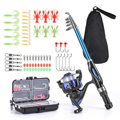 Blusea Fishing Rod Reel Combo Full Kit 13m Telescopic Fishing Rod Spinning Reel Set with Hooks Soft Lures Barrel Swivels Storage
Blusea Fishing Rod Reel Combo Full Kit 13m Telescopic Fishing Rod Spinning Reel Set with Hooks Soft Lures Barrel Swivels Storage