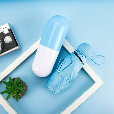 Chic Capsule Umbrella 50 Folding Umbrella Outdoor Mini Black Rubber Sunshade Sunshade Sun umbrella Sky Blue
Chic Capsule Umbrella 50 Folding Umbrella Outdoor Mini Black Rubber Sunshade Sunshade Sun umbrella Sky Blue