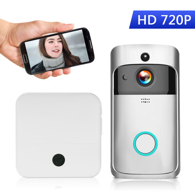 WiFi Smart Wireless Security DoorBell Smart HD 720P Visual Intercom Recording Video Door Phone Remote Home Monitoring Night Vision
WiFi Smart Wireless Security DoorBell Smart HD 720P Visual Intercom Recording Video Door Phone Remote Home Monitoring Night Vision