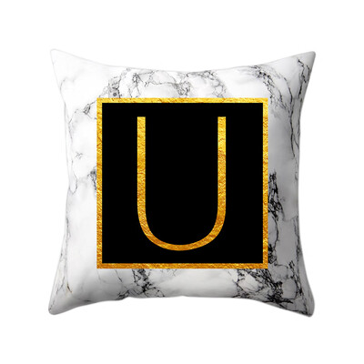 Modern Pillowcases 4545 Gold Alphabet Word Letter White Marble Pattern Pillow Case Super Soft Throw Sofa Bed Cushion Cover Protec
Modern Pillowcases 4545 Gold Alphabet Word Letter White Marble Pattern Pillow Case Super Soft Throw Sofa Bed Cushion Cover Protec