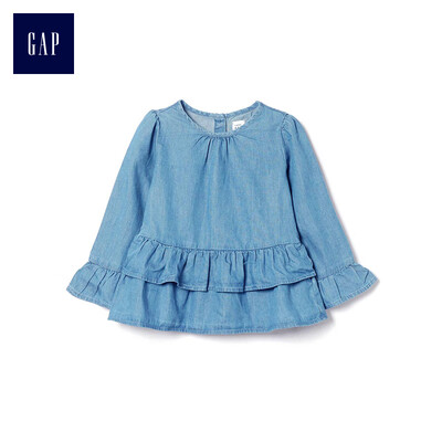 GAP flagship store female young youth cloth round neck ruffled long-sleeved shirt 399154 moderate wash 18-24M
GAP flagship store female young youth cloth round neck ruffled long-sleeved shirt 399154 moderate wash 18-24M