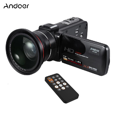 Andoer HDV-Z20 1080P Full HD 24MP WiFi Digital Video Camera Camcorder with 039X Wide Angle Macro Lens 31" Rotatable IPS Touchs
Andoer HDV-Z20 1080P Full HD 24MP WiFi Digital Video Camera Camcorder with 039X Wide Angle Macro Lens 31" Rotatable IPS Touchs