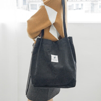 Womens Girls High Capacity Foldable Corduroy Tote Bags Ladies Casual Shoulder Bag Students Reusable Durable Shopping Beach Bag
Womens Girls High Capacity Foldable Corduroy Tote Bags Ladies Casual Shoulder Bag Students Reusable Durable Shopping Beach Bag