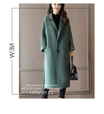 Winter 2018 new loose Korean woolen overcoat double-side woollen suede overcoat for women with knee length
Winter 2018 new loose Korean woolen overcoat double-side woollen suede overcoat for women with knee length